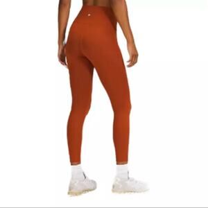 LULULEMON Aztec‎ Brick Wunder Train High Rise Active Workout Leggings Size 20